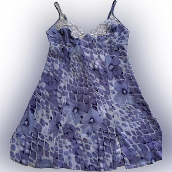 Victoria's Secret Other - Victoria's Secret Purple Floral Slip Dress